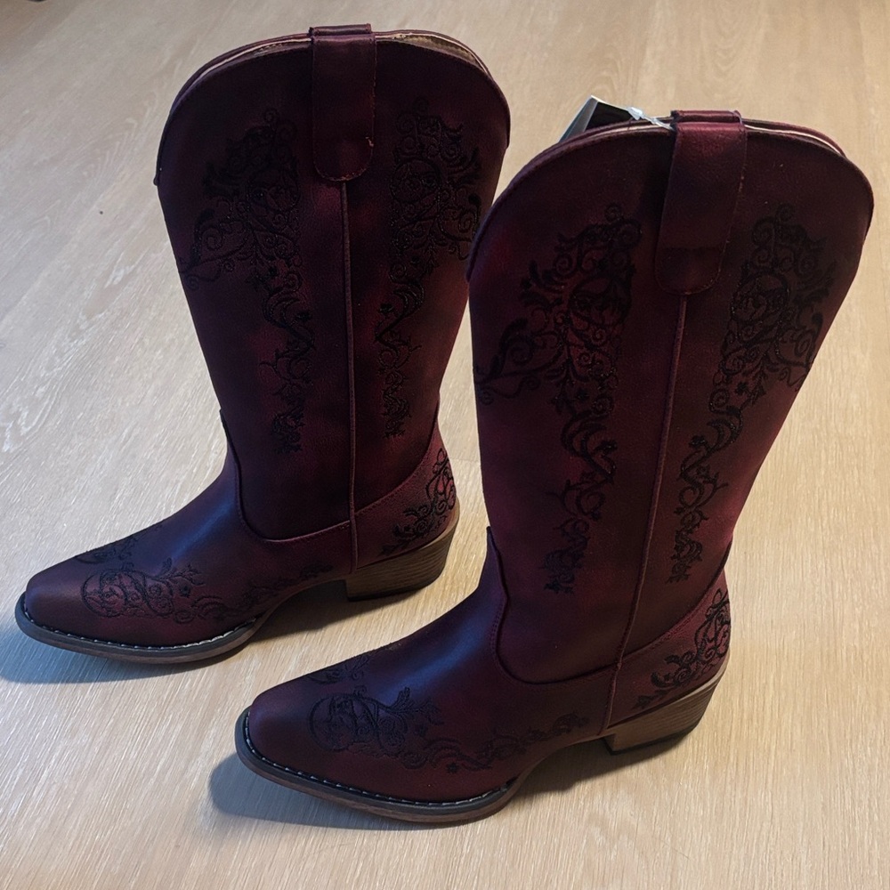 NIB Roper Women's Western Embroidered Judith Boots size 7 - Picture 4 of 8